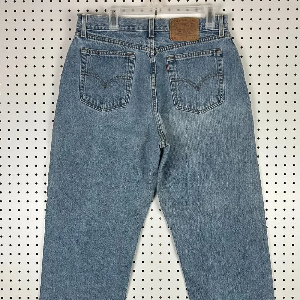 Levi's 560 Loose Fit Straight Leg Jeans 32x32 Light Wash‎ Mom High Rise Mexico
